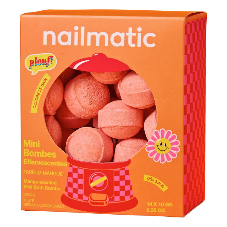 NAILMATIC. Σετ με 14 mini bath bombs Sweet Mango