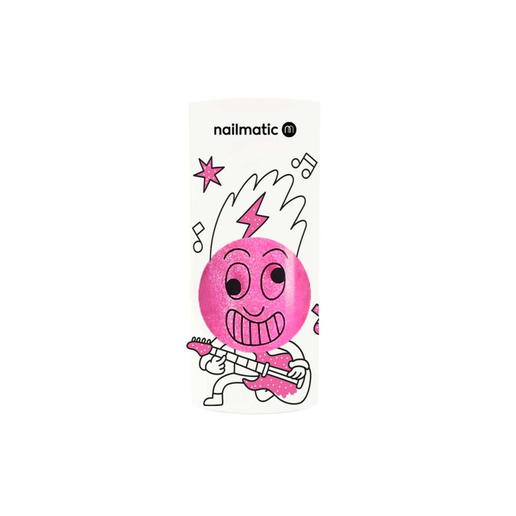 NAILMATIC. Kids nail polish Pinky - Fluo Pink Glitter