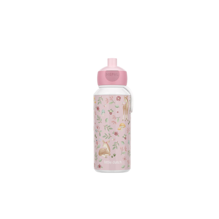LITTLE DUTCH. Drinking bottle pop-up Campus 400 ml - Fairy Garden