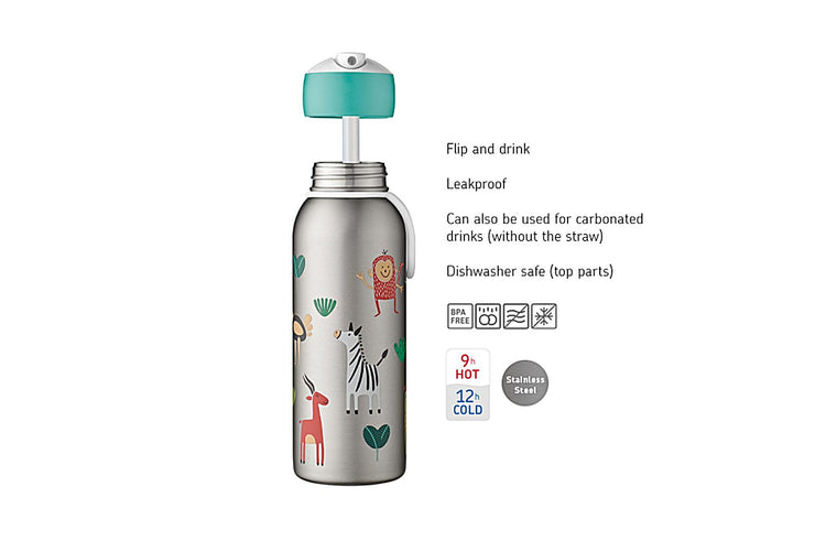 MEPAL. Ανοξείδωτο μπουκάλι - θερμός flip-up campus 350 ml (Turquoise)