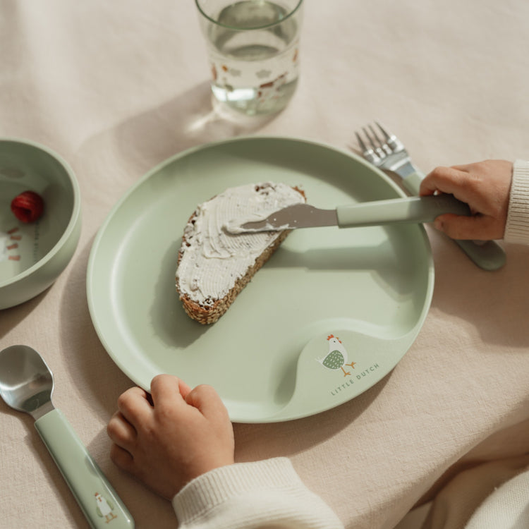 LITTLE DUTCH. Children's plate mio - Little Farm