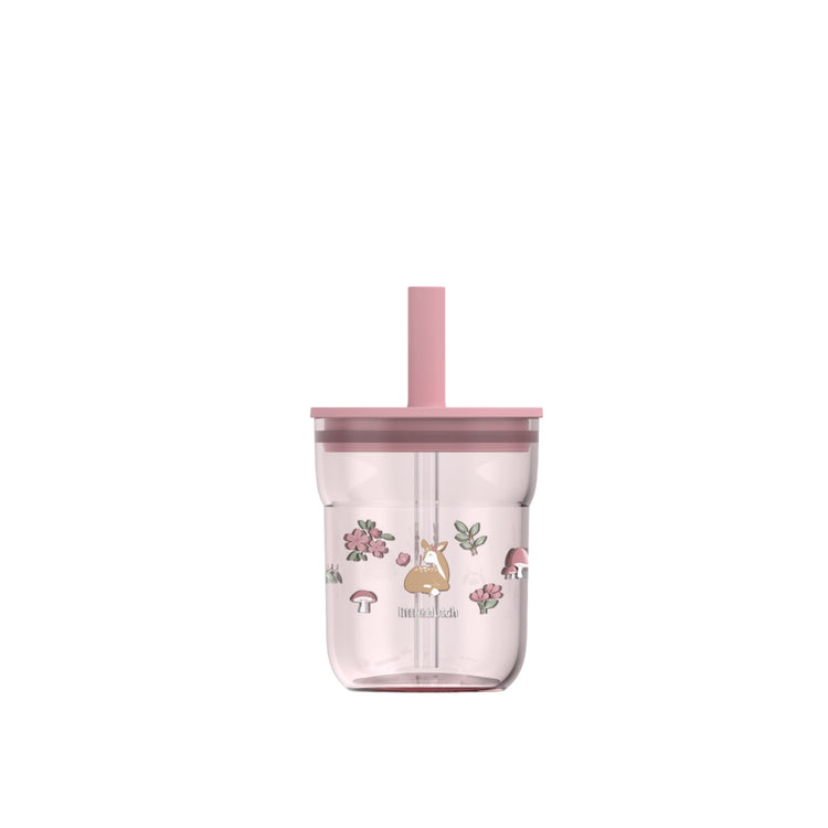 LITTLE DUTCH. Children's glass Mio 250 ml with straw - Fairy Garden