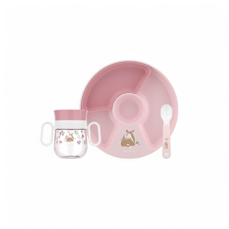 LITTLE DUTCH. Baby dinnerware Mio 3 piece set - Fairy Garden