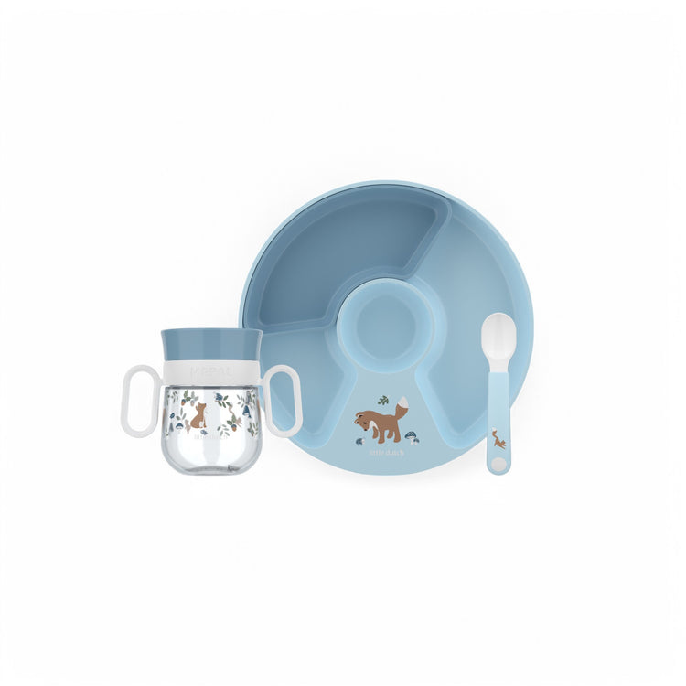 LITTLE DUTCH. Baby dinnerware Mio 3 piece set - Forest Friends