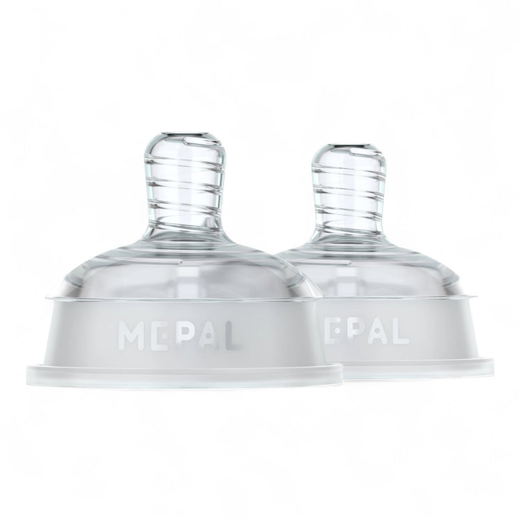 MEPAL. Baby bottles Mio fast (6+ months) flow teats - set of 2 - Transparent