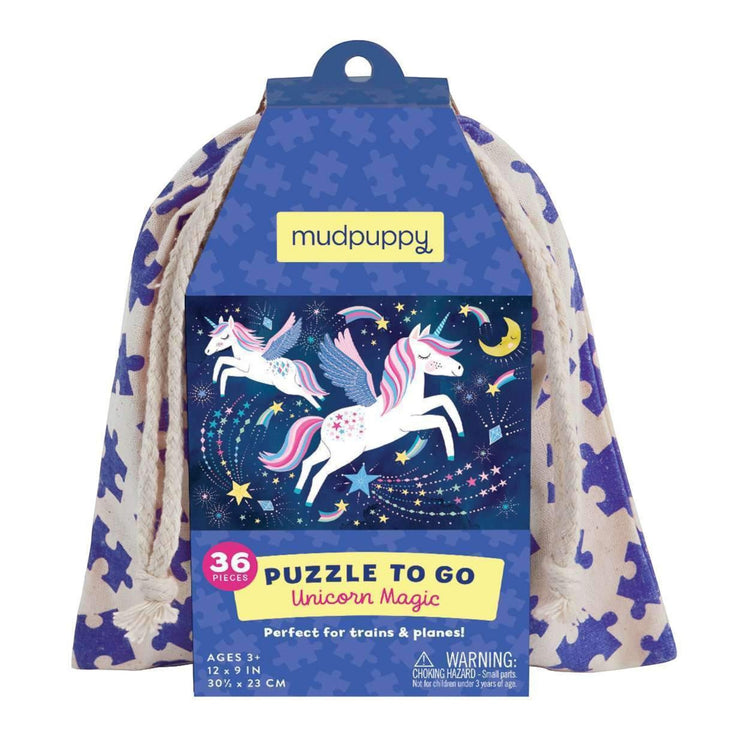 MUDPUPPY. 36 pcs Puzzle to go Unicorn Magic