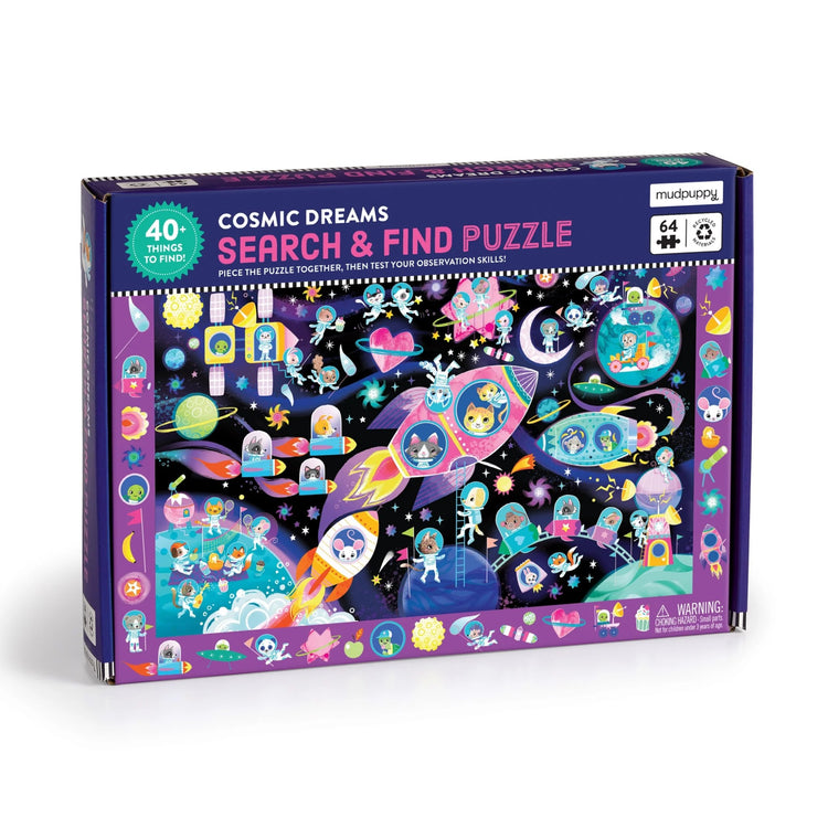 MUDPUPPY. Cosmic Dreams 64 Piece Search & Find Puzzle
