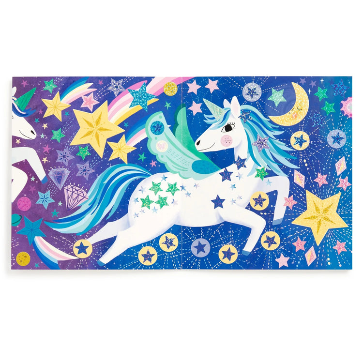 MUDPUPPY. Unicorn Magic Sticker Sparkle Poster Activity Kit