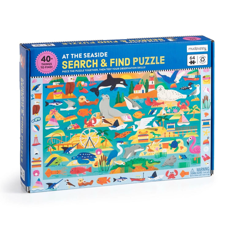 MUDPUPPY. At the Seaside 64 Piece Search & Find Puzzle