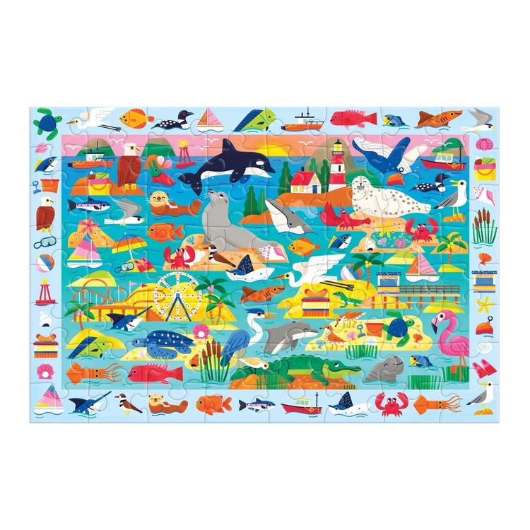 MUDPUPPY. At the Seaside 64 Piece Search & Find Puzzle