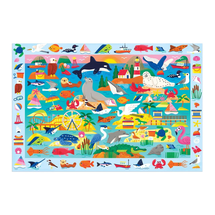 MUDPUPPY. At the Seaside 64 Piece Search & Find Puzzle