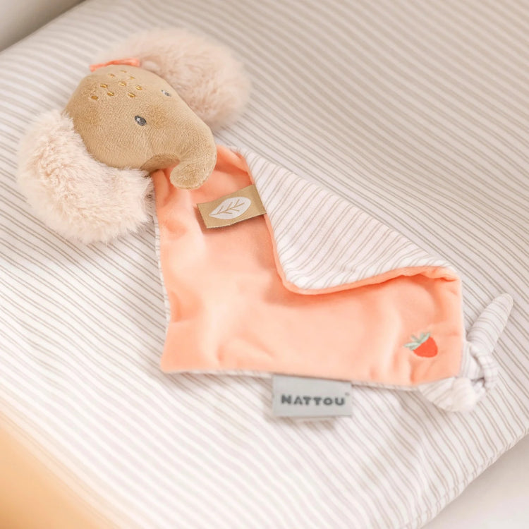 FLO, ERNEST & OLI. Small Comforter Doudou Elephant Oli (pink)