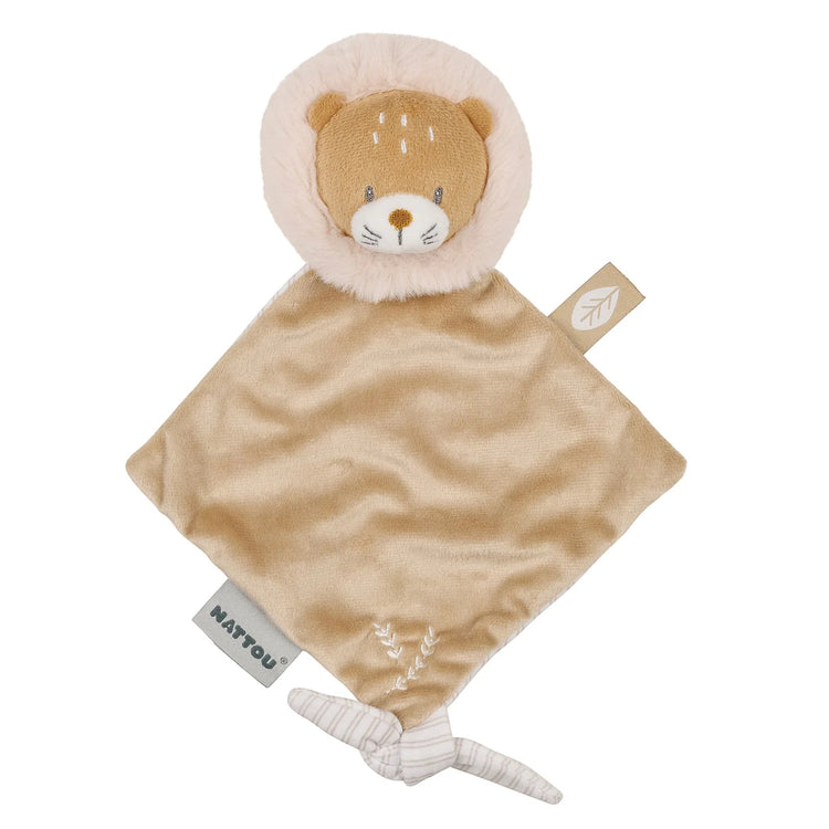 FLO, ERNEST & OLI. Small Comforter Doudou Lion Ernest (brown)