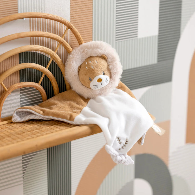 FLO, ERNEST & OLI. Comforter Doudou Lion Ernest (brown)