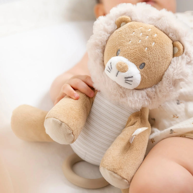 FLO, ERNEST & OLI. Musical Cuddly Lion Ernest (brown)