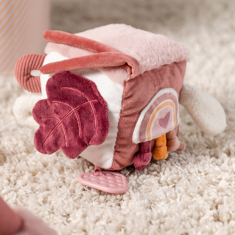 LAPIDOU. Soft Activity Cube - Powder Pink