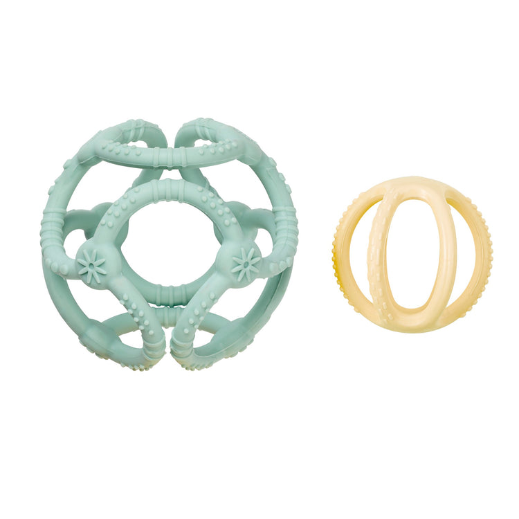 SILICON. Set balls pastel green and yellow