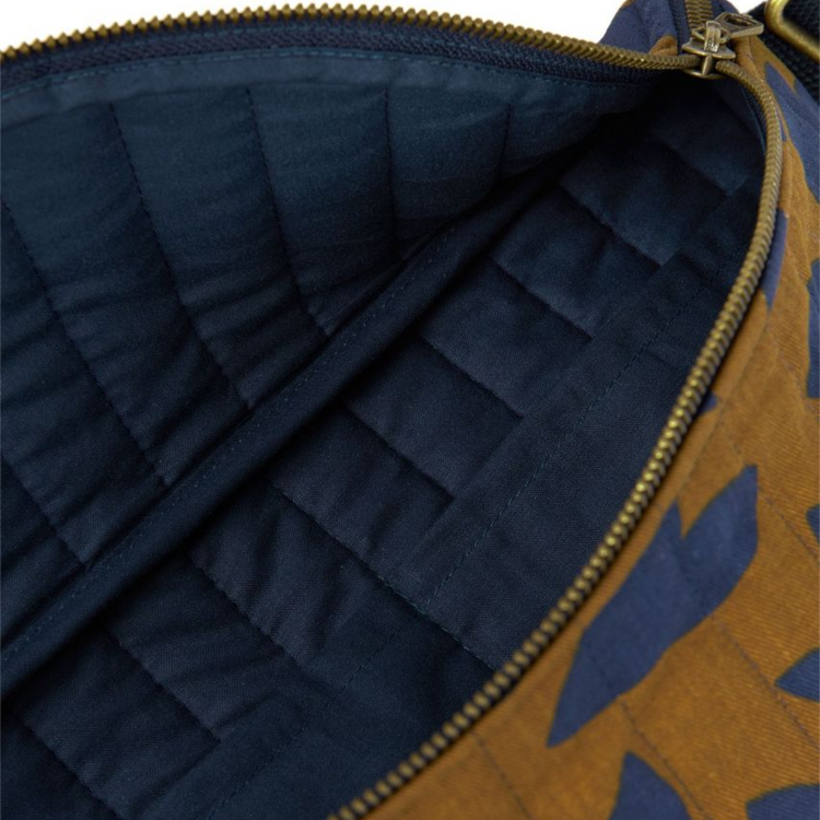 PARIS-TOKYO. Fanny Pack 31x20x10 Blue Leaves