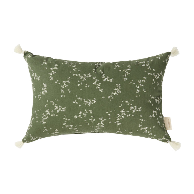 STORIES. Tassels Cushion Green Jasmine 35x20