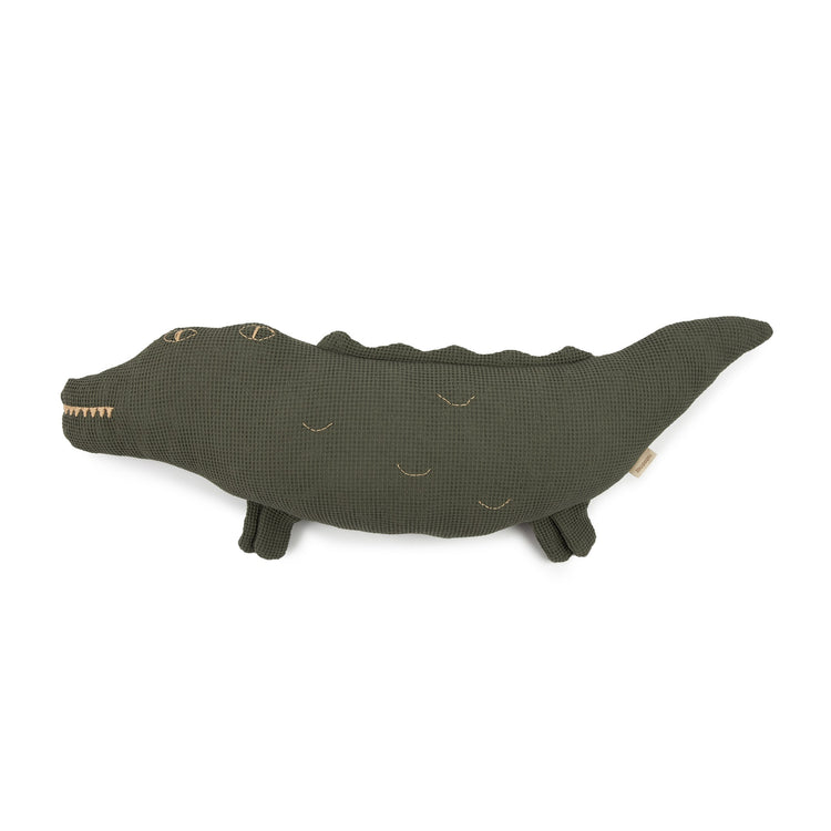 WABI SABI. Crocodile cushion 72x22x10