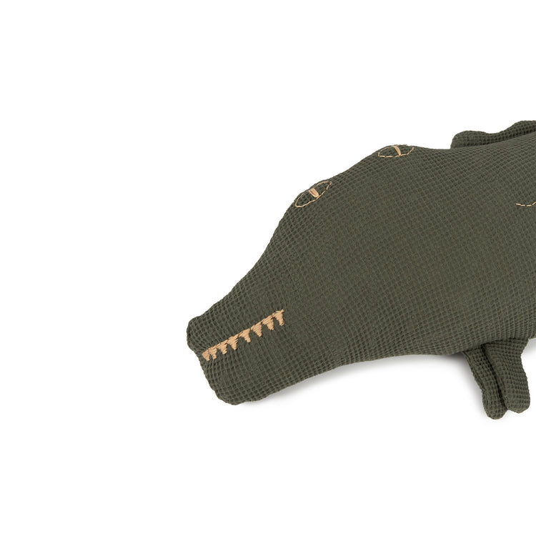 WABI SABI. Crocodile cushion 72x22x10