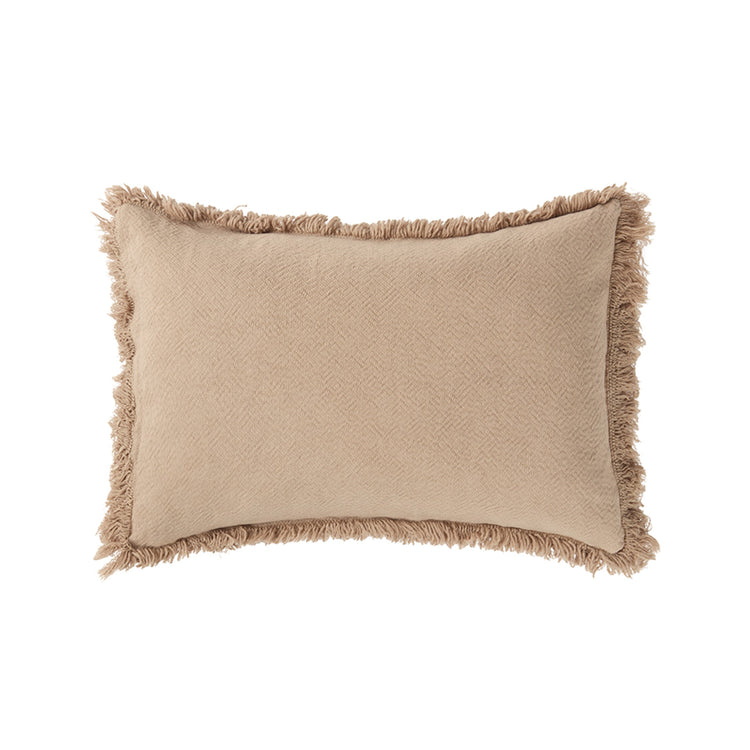 LANDSCAPE. Rectangular fringles cushion Sesame 45x30