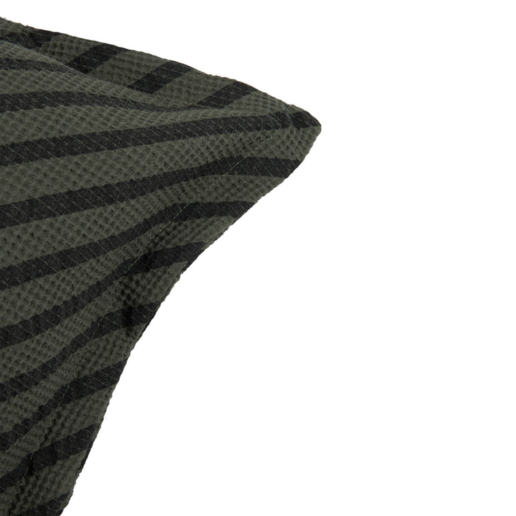 LANDSCAPE. Waffle square cushion 45x45 Stripes Vetiner