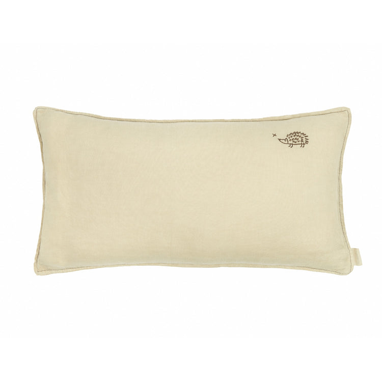 L1N0. Embroidered rectangular cushion Green Tea 50x30
