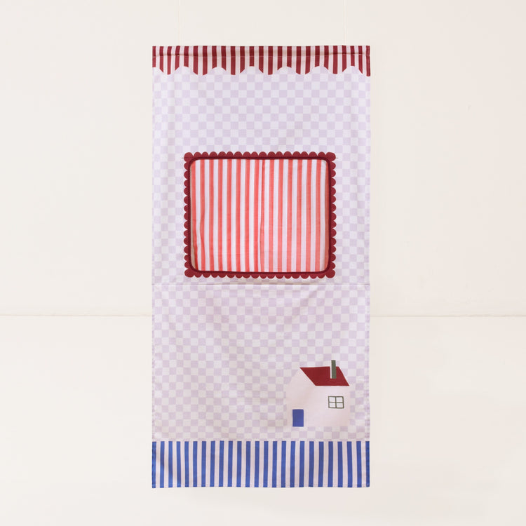 VIBES. Door Theater Lilac Checks Sweet Home 74x150