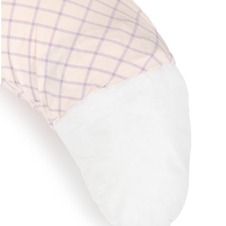 STORIES. Μαξιλάρι μητρότητας Limited Edition Powder Mauve Grid