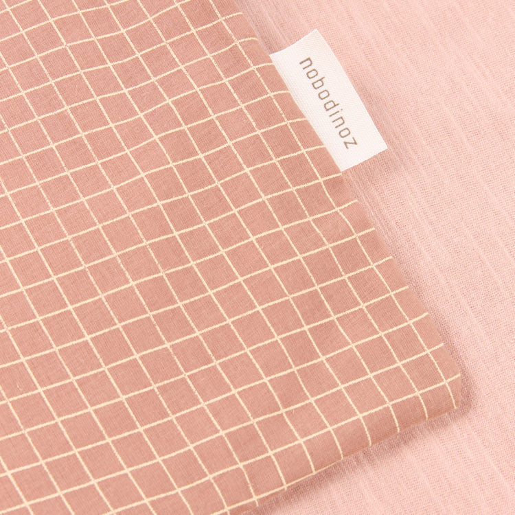 ##STORIES. New born blanket Limited edition Blush Lemon Grid 70x100