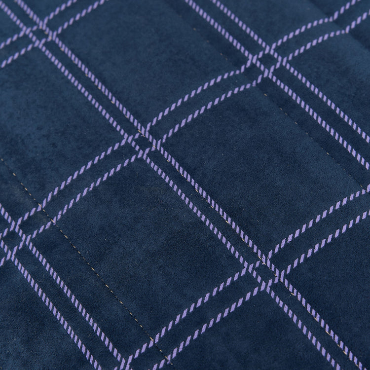 OASIS. Παιδικό πουφ Eco - Velvet Night blue purple windowpane