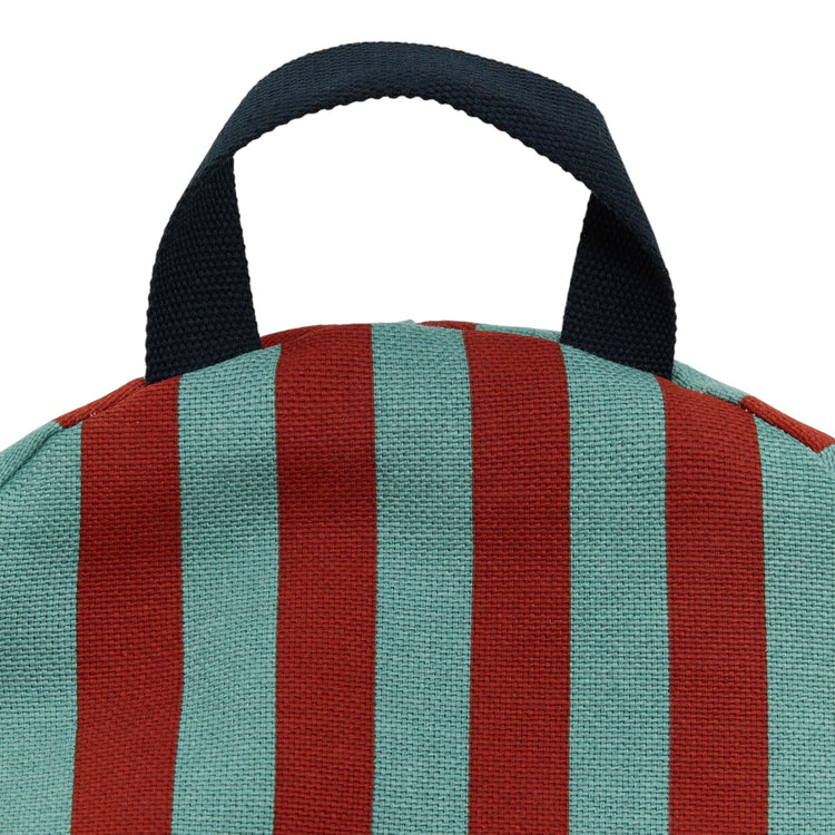 BLISS. Παιδικό πουφ Red Teal Green Stripes