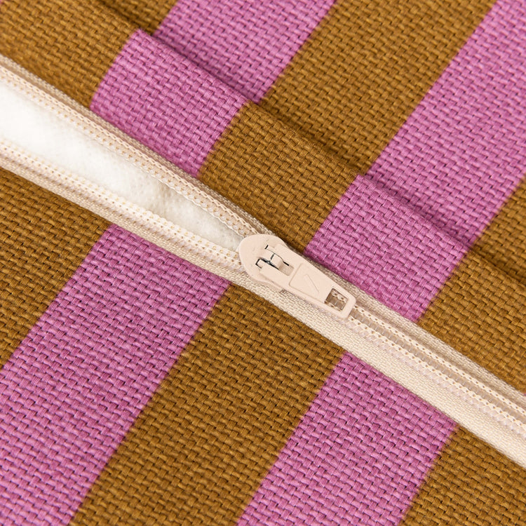 BLISS. Παιδικό πουφ Pink Curry Stripes