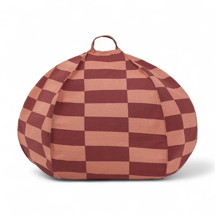 VIBES. Παιδικό πουφ Vibes Maroon Tiles