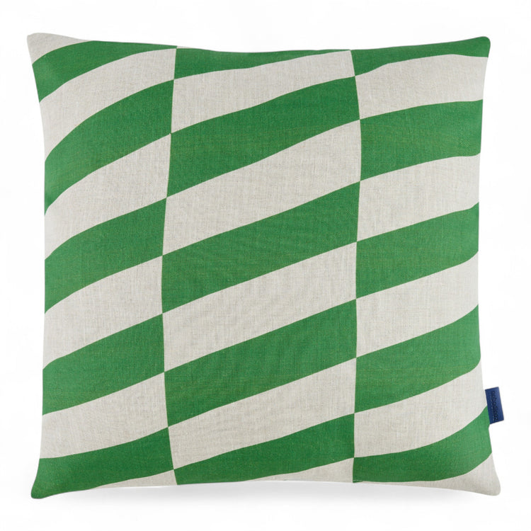 STANLEY. Μαξιλάρι τετράγωνο Green Diagonal Tiles 45x45