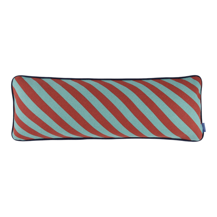 RAY. Μαξιλάρι ορθογώνιο Red Teal Green Stripes 70x25