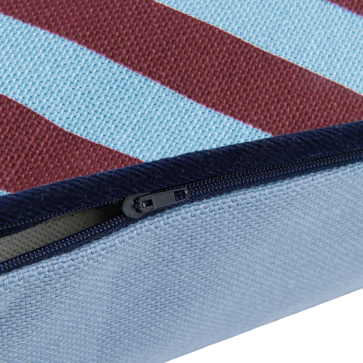 RAY. Μαξιλάρι ορθογώνιο Burgundy Blue Stripes 70x25