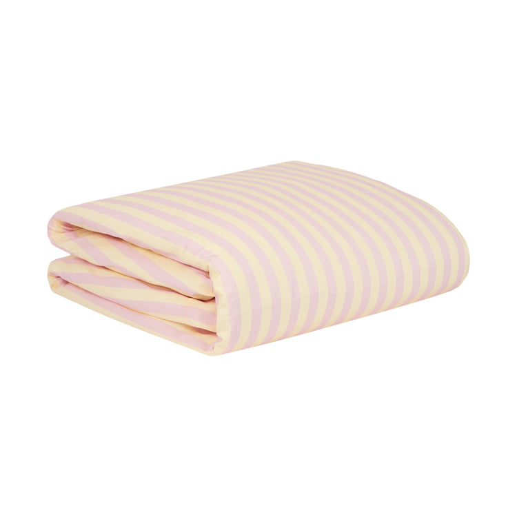 SHELDON. Παπλωματοθήκη για μονό κρεβάτι Pink Stripes 150x200