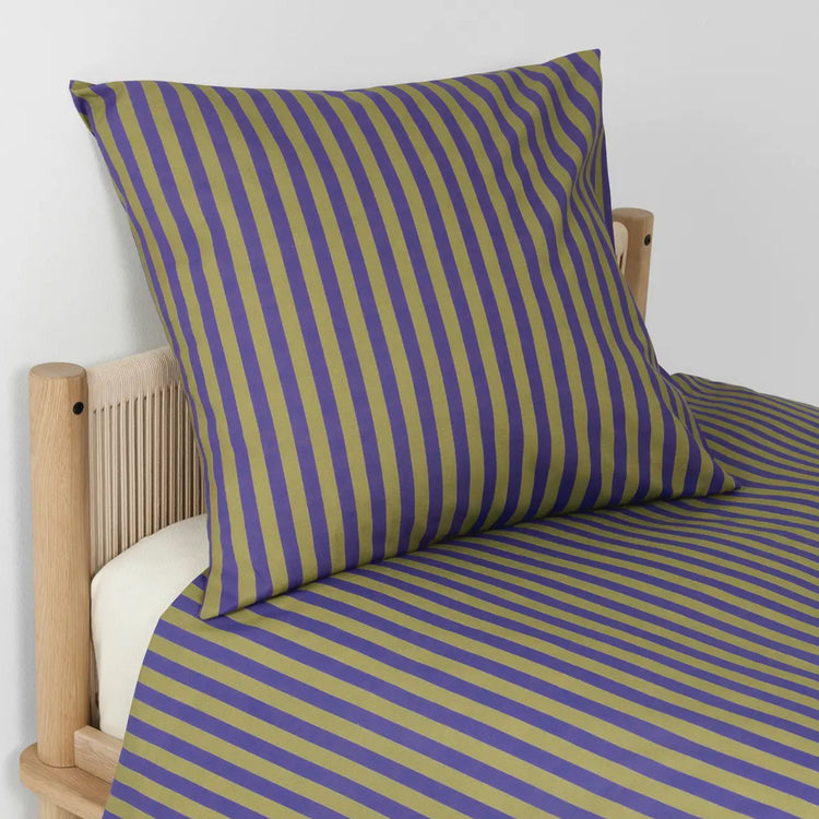 SHELDON. Μαξιλαροθήκη Indigo Stripes 60x60