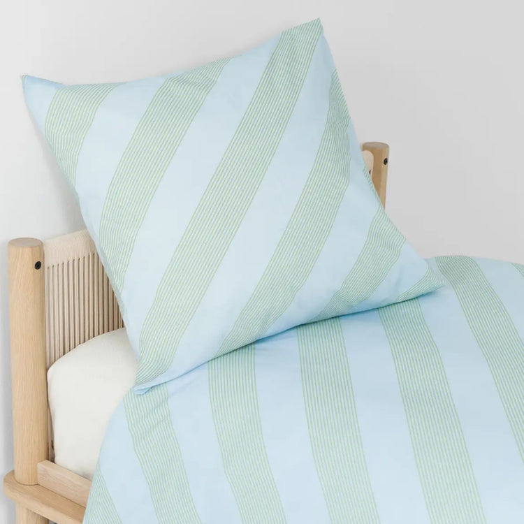 SHELDON. Μαξιλαροθήκη Green Diagonal Stripes 60x60