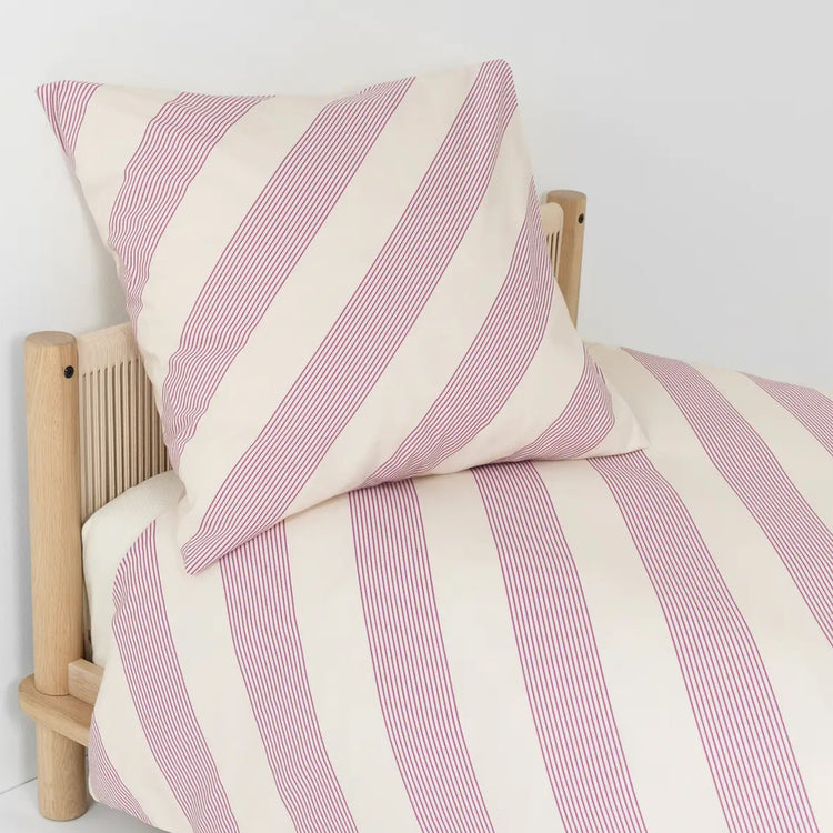 SHELDON. Μαξιλαροθήκη Lilac Diagonal Stripes 60x60