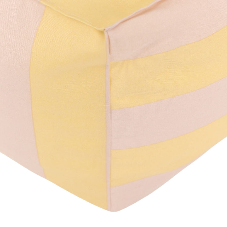 OTTO. Outdoor ottoman beanbag - adult size - Yellow Pink Stripes