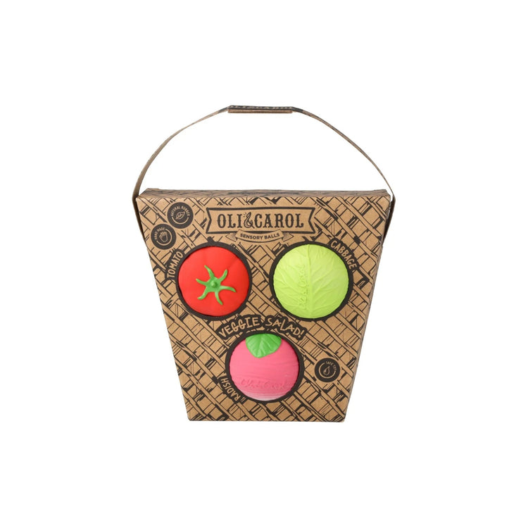 OLI&CAROL. Baby Sensory Balls Veggie Salad