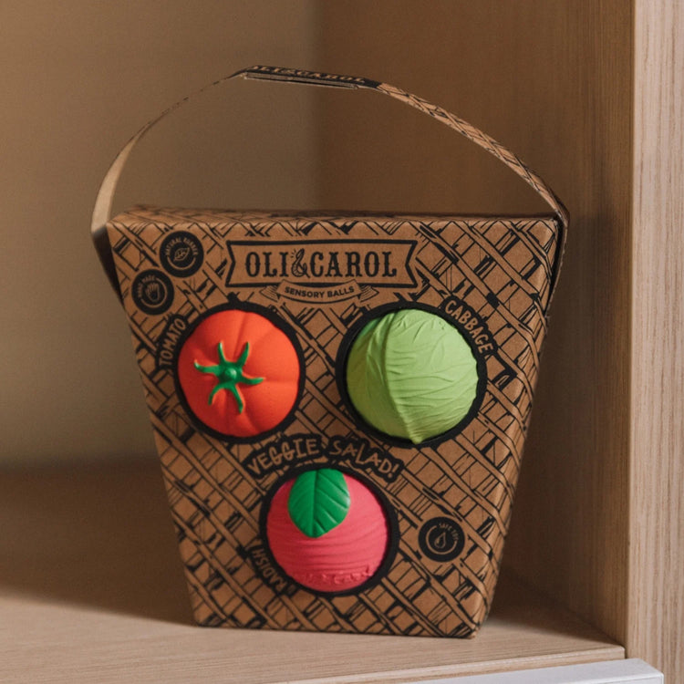 OLI&CAROL. Baby Sensory Balls Veggie Salad