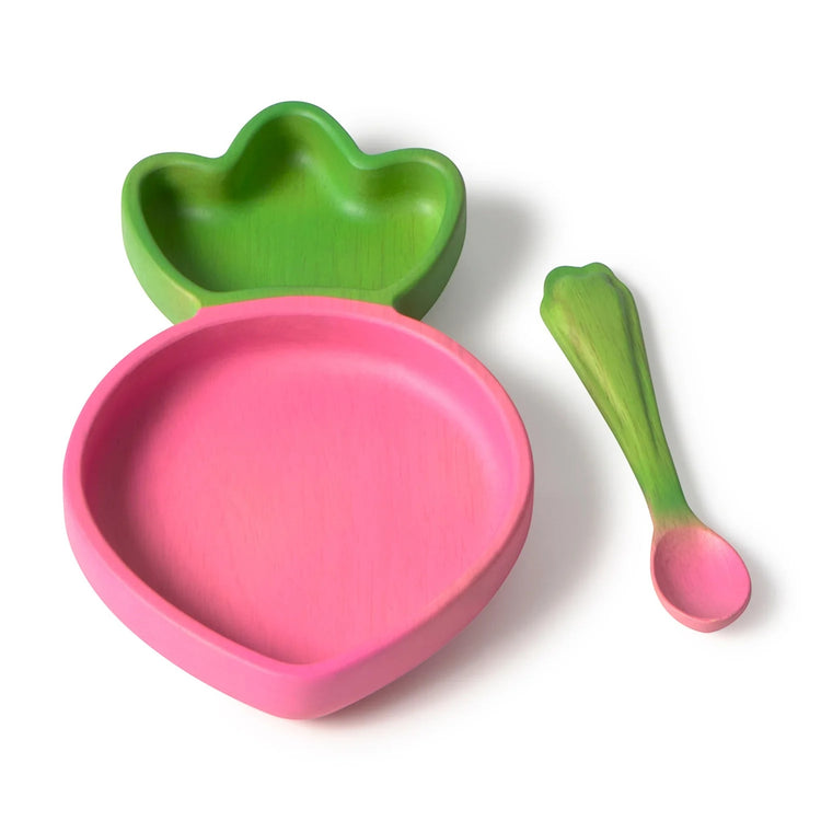 OLI&CAROL. Ramona the Radish Plate & Spoon Set