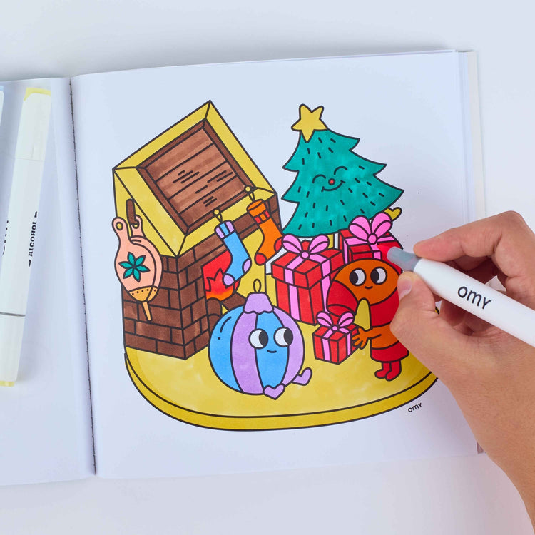 OMY. Coloring Notebook Cozy Art - Christmas