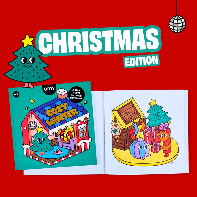 OMY. Coloring Notebook Cozy Art - Christmas