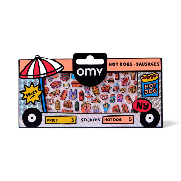 OMY. Σετ αυτοκόλλητα BOUTIQUE - HOT DOG Shop