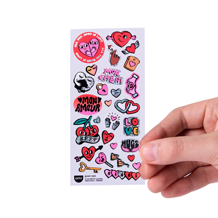 OMY. Assorted Stickers ICONIC - Love